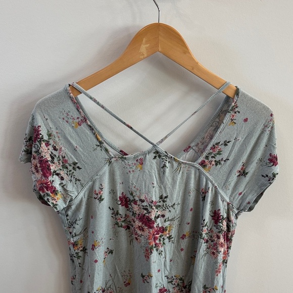 Rewind Floral Print Blouse with Lace Hem - Picture 3 of 6